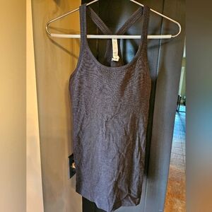 Lululemon grey women ribbed racer back tank top size 8